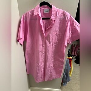 LMND M pink shirt dress